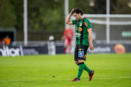 Varbergs Robin Tranberg deppar