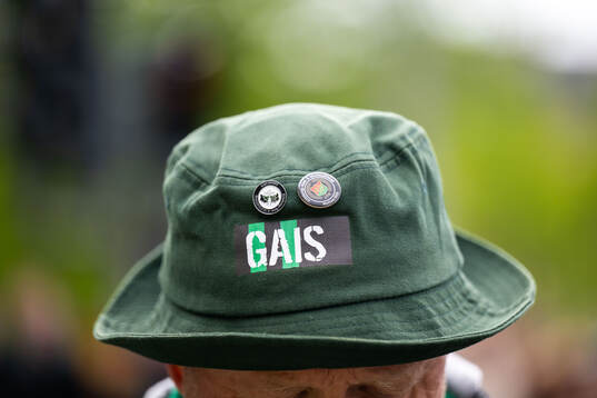 GAIS supporter med hatt
