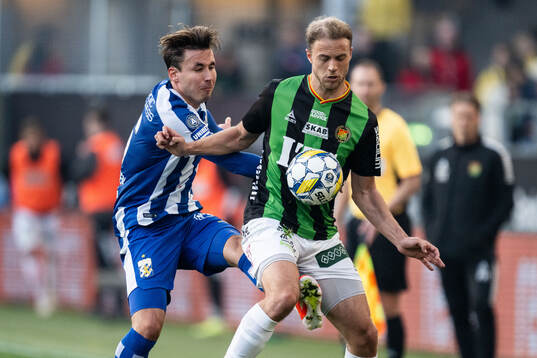 IFK Göteborgs Anders Trondsen och GAIS Gustav Lundgren