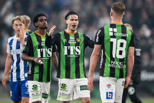GAIS William Milovanovic och Alexander Ahl Holmström jublar