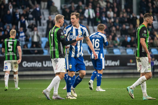 GAIS Joackim Åberg och IFK Göteborgs Adam Carlén