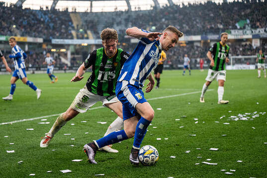 GAIS Robin Frej och IFK Göteborgs Sebastian Ohlsson