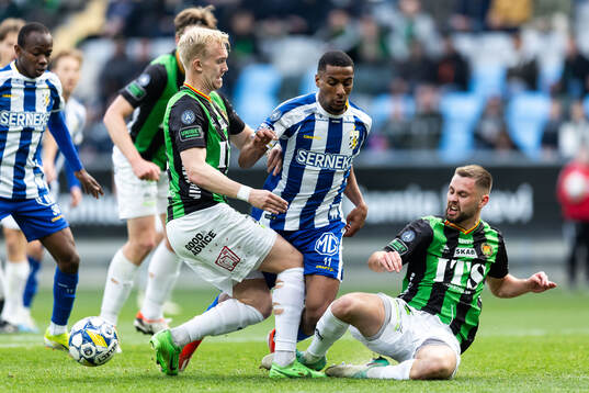 IFK Göteborgs Paulos Abraham mot GAIS Robin Wendin
