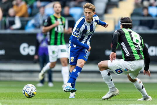 IFK Göteborgs Arbnor Mucolli och GAIS William Milovanovic