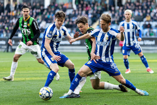 GAIS Axel Henriksson mot IFK Göteborgs Kolbeinn Thordarson