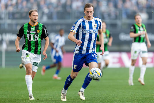 GAIS Gustav Lundgren och IFK Göteborgs Adam Carlén