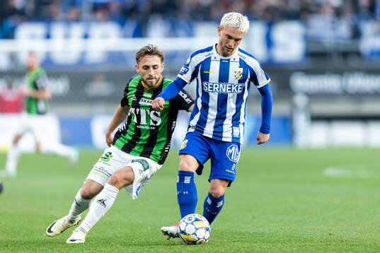 GAIS Jack Cooper-Love och IFK Göteborgs Andreas Pyndt