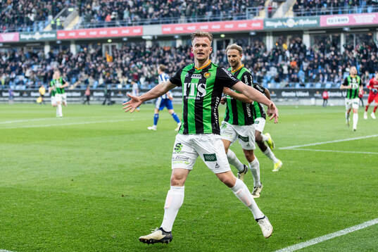 GAIS Alexander Ahl Holmström jublar
