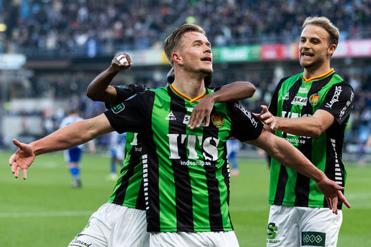 GAIS Alexander Ahl Holmström jublar