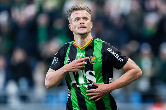GAIS Alexander Ahl Holmström jublar