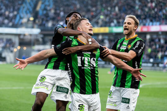 GAIS Alexander Ahl Holmström jublar