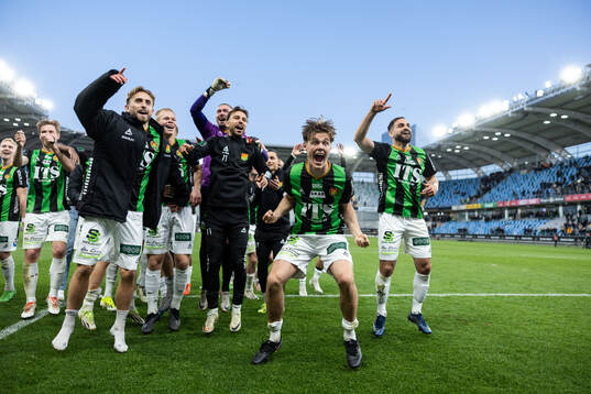 GAIS spelare jublar