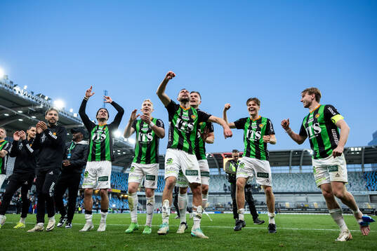 GAIS spelare jublar