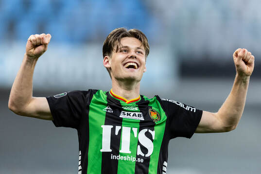 GAIS Axel Henriksson jublar