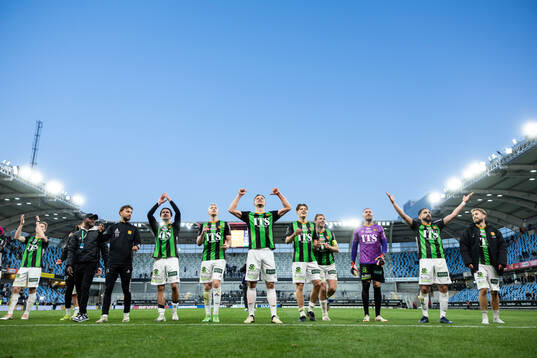 GAIS spelare jublar
