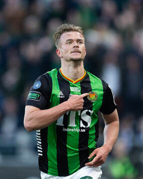 GAIS Alexander Ahl Holmström jublar