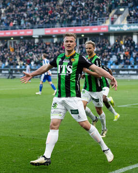 GAIS Alexander Ahl Holmström jublar