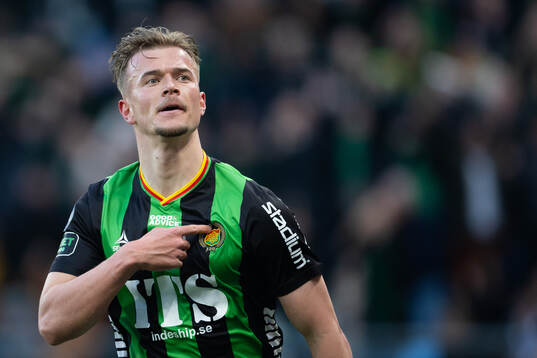 GAIS Alexander Ahl Holmström jublar