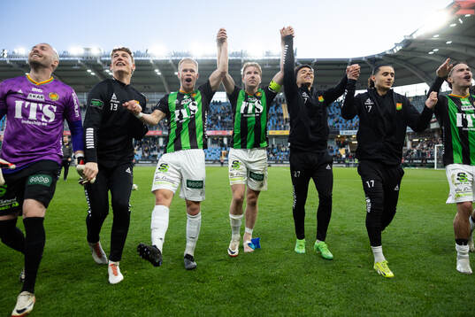 GAIS spelare jublar