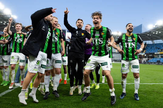 GAIS spelare jublar