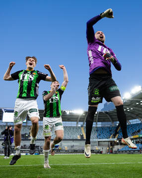 GAIS Axel Henriksson, August Wängberg och Mergim Krasniqi