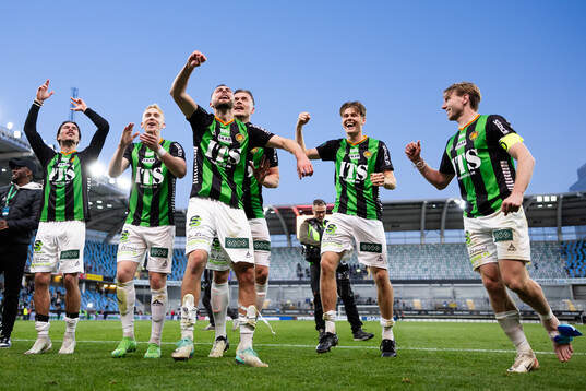 GAIS spelare jublar
