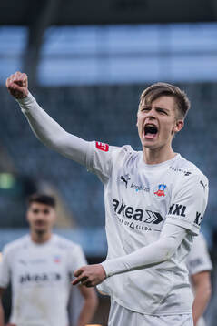Helsingborgs Adrian Svanbäck jublar