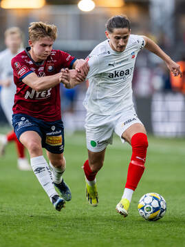 Örgrytes Isak Dahlqvist och Helsingborgs Ervin Gigovic