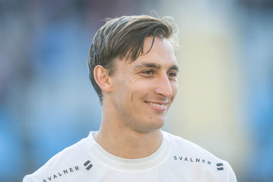 Helsingborgs Wilhelm Nilsson vid line-up