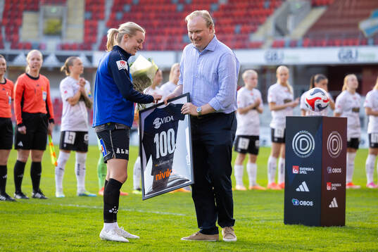 Växjö DFFs Alexandra Jonasson uppmärksammas