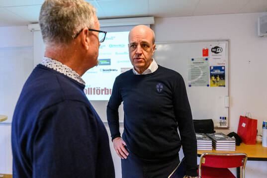 Peter Ekvall, VD Skånes fotbollsförbund och Fredrik