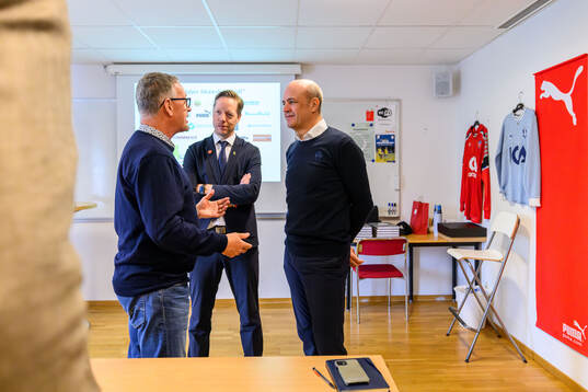 Peter Ekvall, VD Skånes fotbollsförbund, Martin Åkerman,