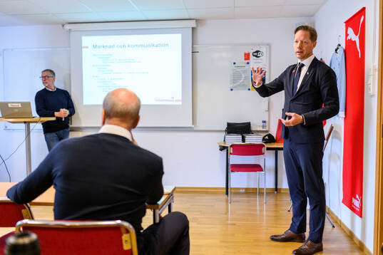 Peter Ekvall, VD Skånes fotbollsförbund, Martin Åkerman,