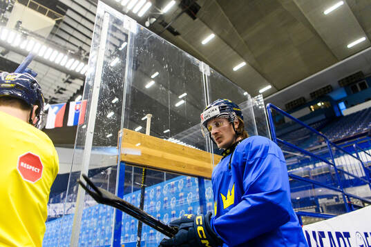 Marcus Sörensen of Sweden at a practice session