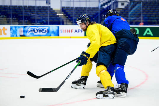 Linus Johansson of Sweden at a practice session