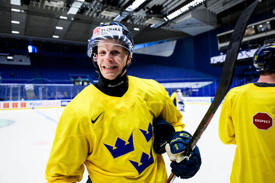 Max Friberg of Sweden at a practice session