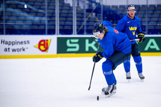 Marcus Sörensen of Sweden at a practice session