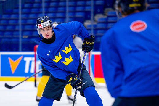 Felix Unger Sörum of Sweden at a practice session