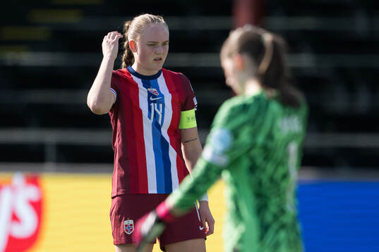 Tuva Olaussen Sagen of Norway looks dejected