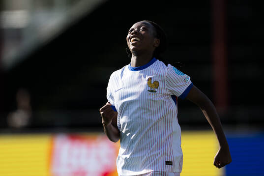 Djenna Léna Tene of France celebrates