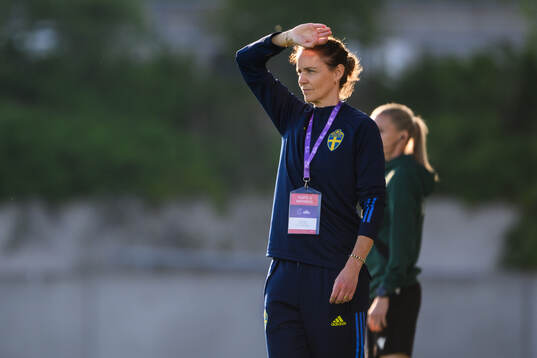 Head coach Lovisa Delby of Sweden