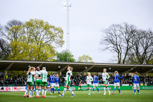 Hammarbys spelare jublar
