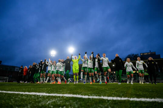 Hammarbys spelare jublar