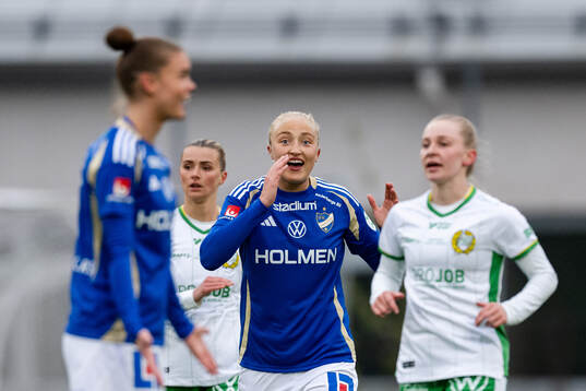 IFK Norrköpings Wilma Leidhammar reagerar