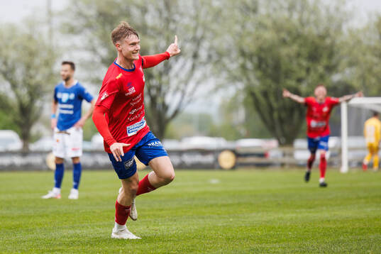 Tvååkers Oliver Brynéus jublar