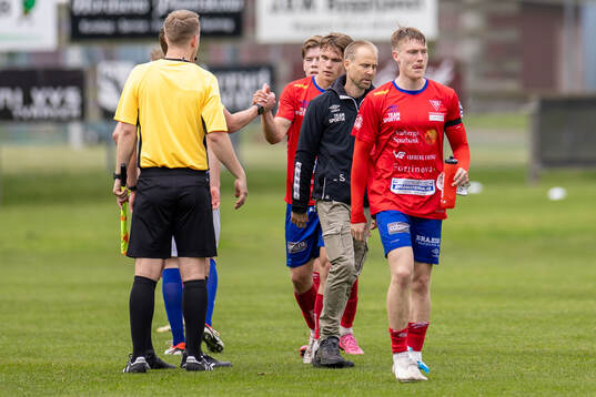 Tvååkers tränare Pierre Krantz och Oliver Brynéus