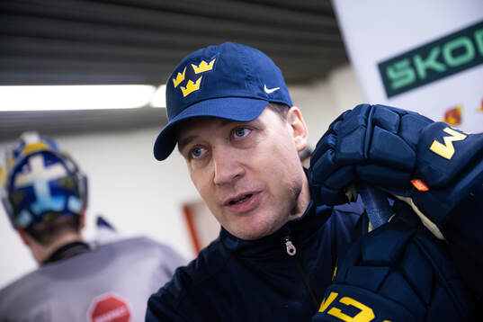 Head coach Sam Hallam of Sweden