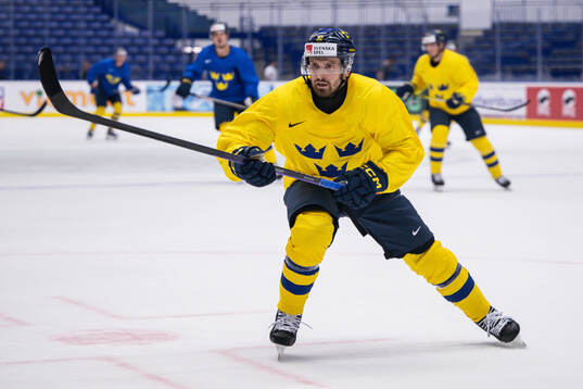 Lukas Bengtsson of Sweden at a practice session