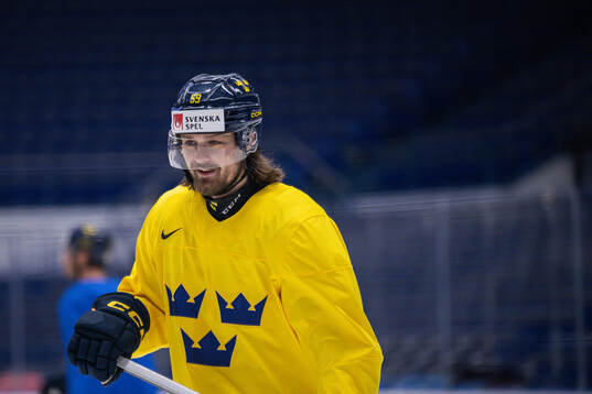 Linus Johansson of Sweden at a practice session
