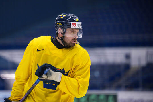Lukas Bengtsson of Sweden at a practice session